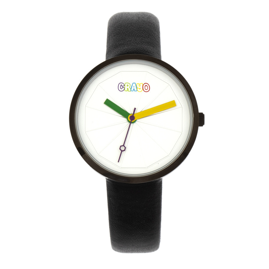 Crayo Metric Unisex Watch In Black / Green / Silver / Yellow