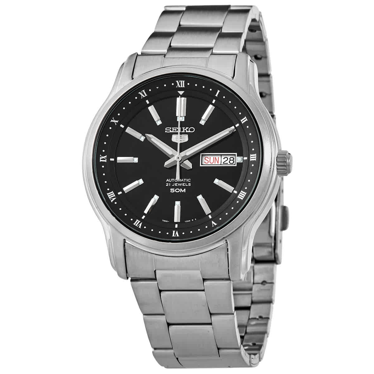 Seiko Seiko 5 Automatic Black Dial Mens Watch SNKP11