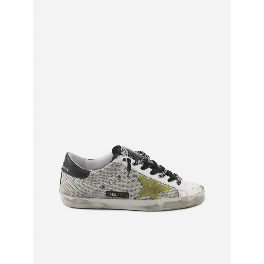 Golden Goose Mens White Sneakers In Grey,white