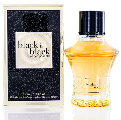 Nu Parfums Black Is Black / Edp Spray 3.4 oz (100 Ml) (w) In Black