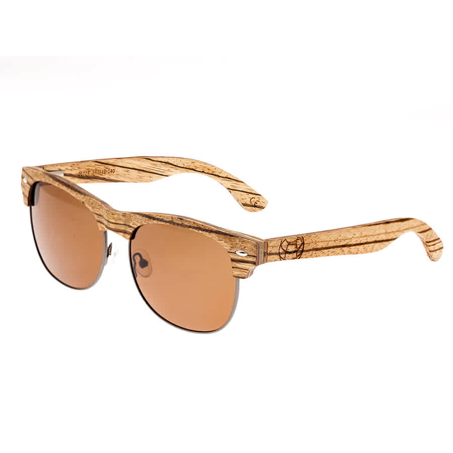 Earth Moonstone Wood Sunglasses In Beige,brown,green