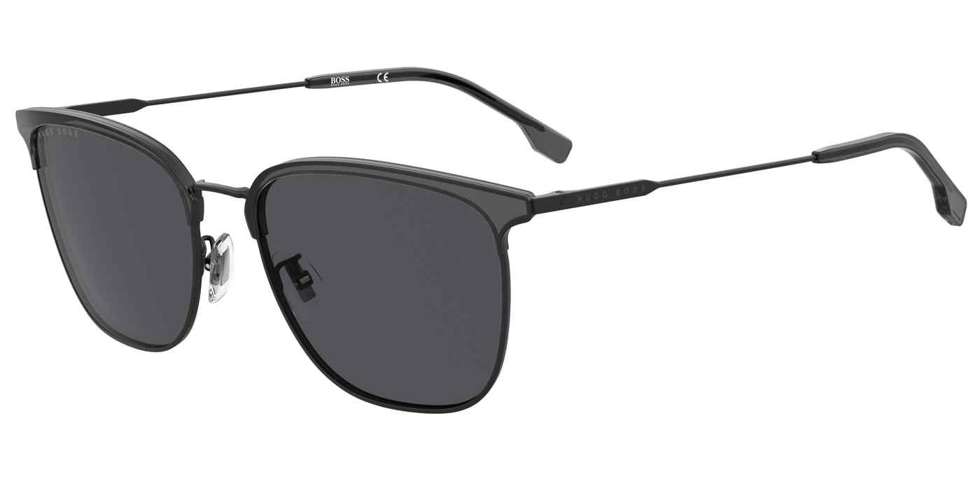 Hugo Boss Boss Boss 1285/f/sk Ir 0o6w Square Sunglasses In Black / Grey