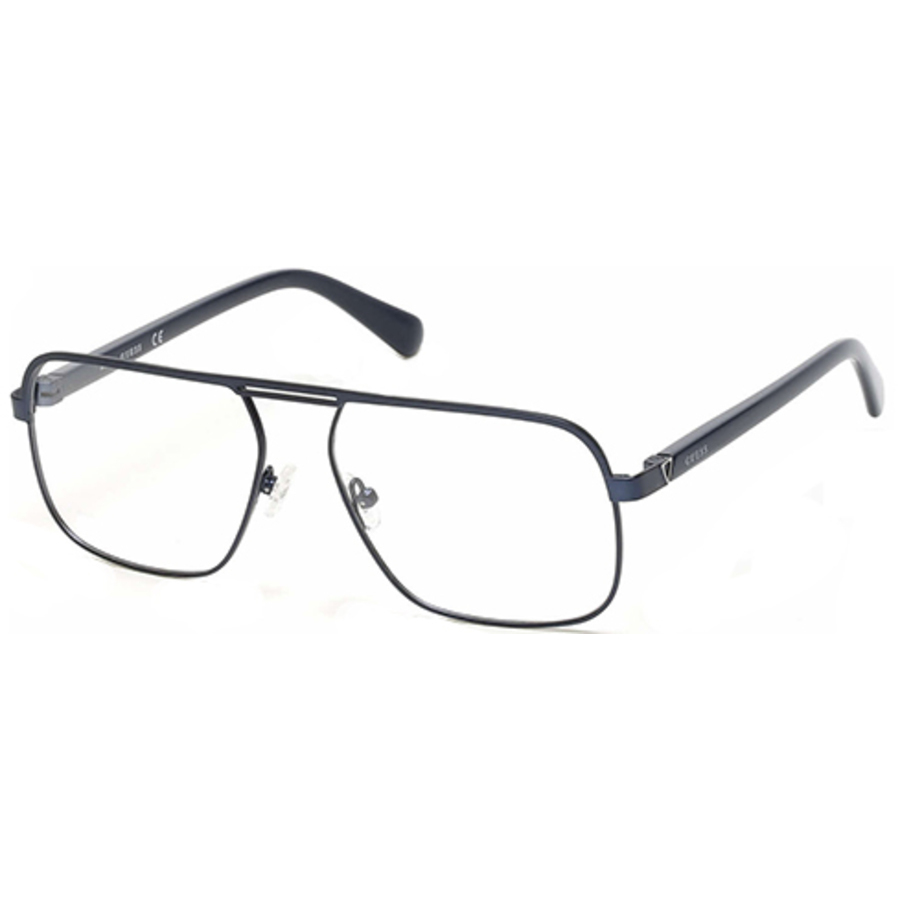 Guess Mens Blue Aviator/pilot Eyeglass Frames Gu196609257