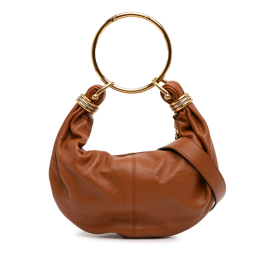 Pre-owned Chloe Small Leather Bracelet Hobo Ladies LNZS10X65100P3FL