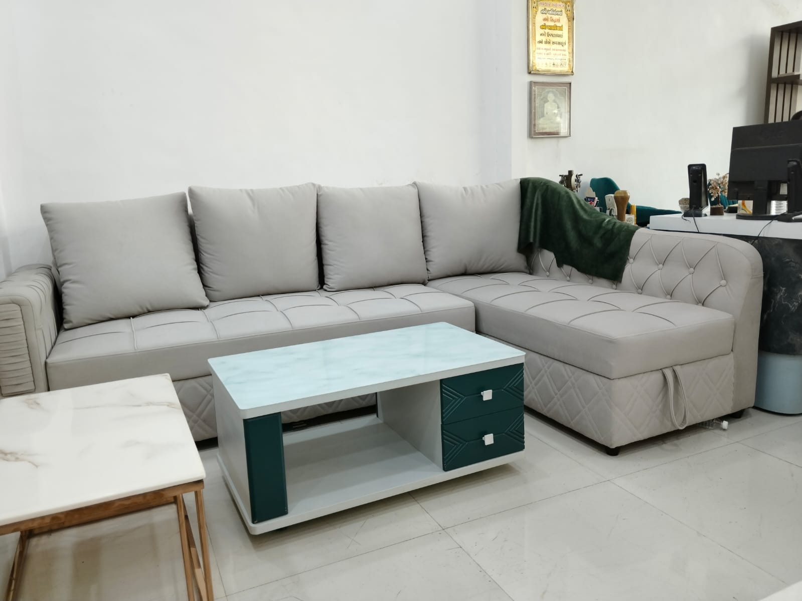 Versatile Comfort: L-Shaped Sofa Set - Image 3