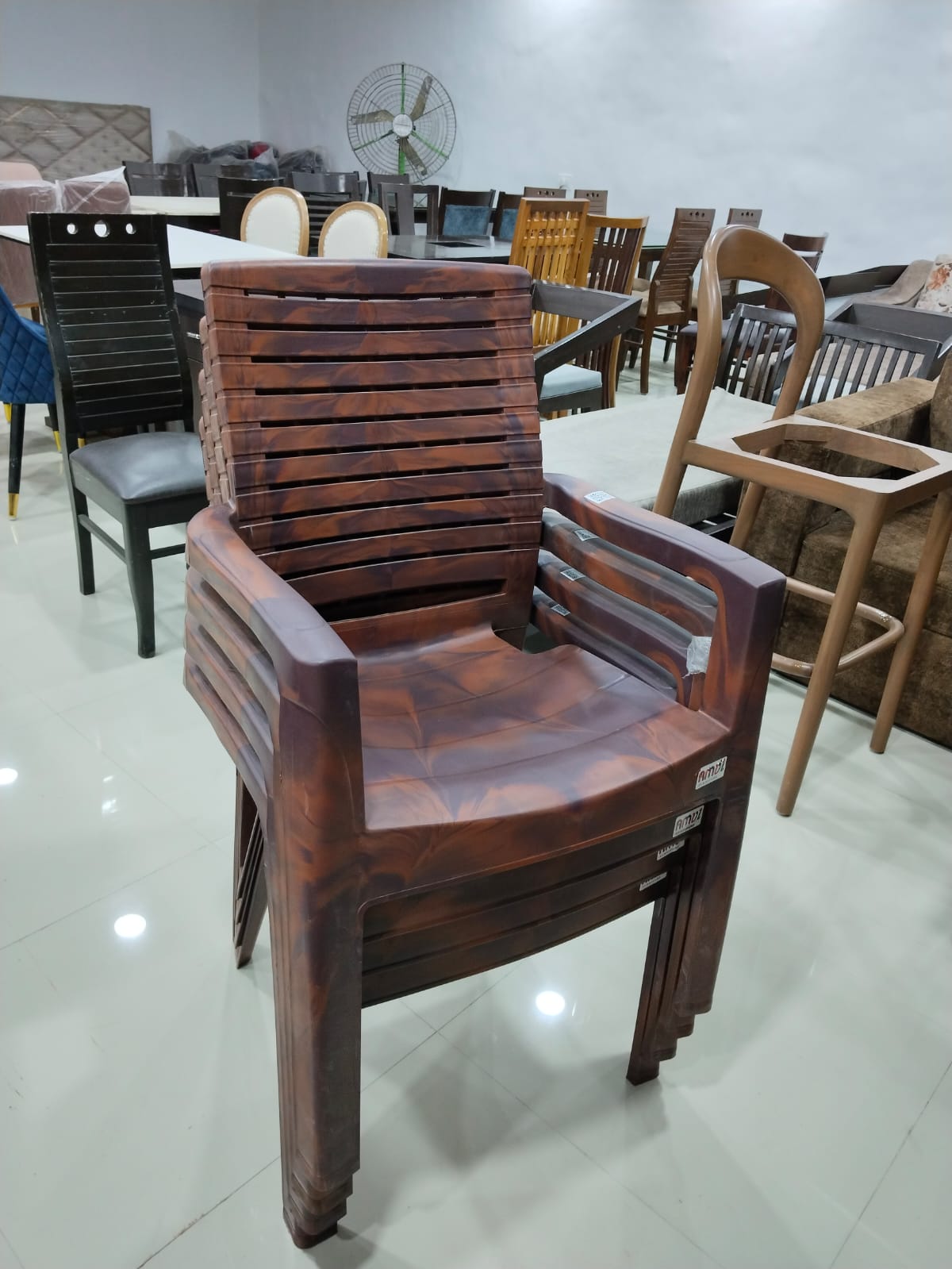 Durable and Versatile: Stackable Plastic Chair - Image 2