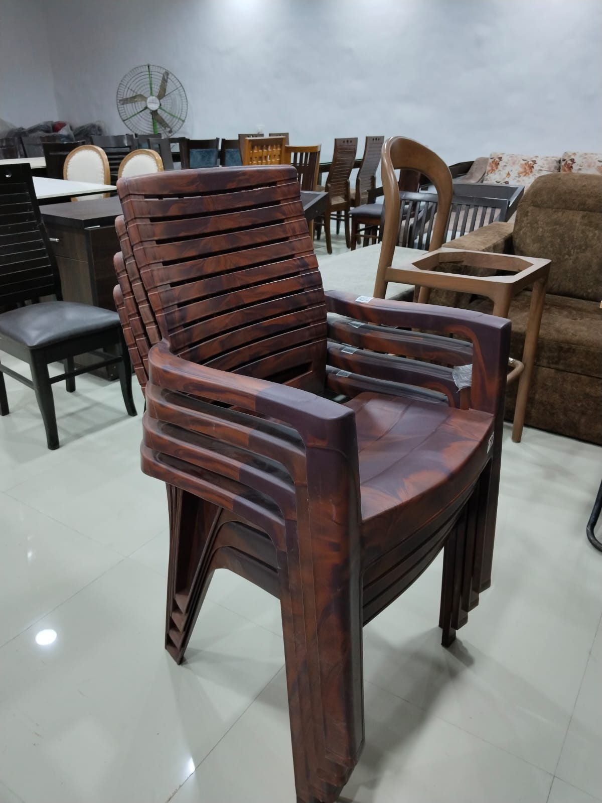 Durable and Versatile: Stackable Plastic Chair - Image 3