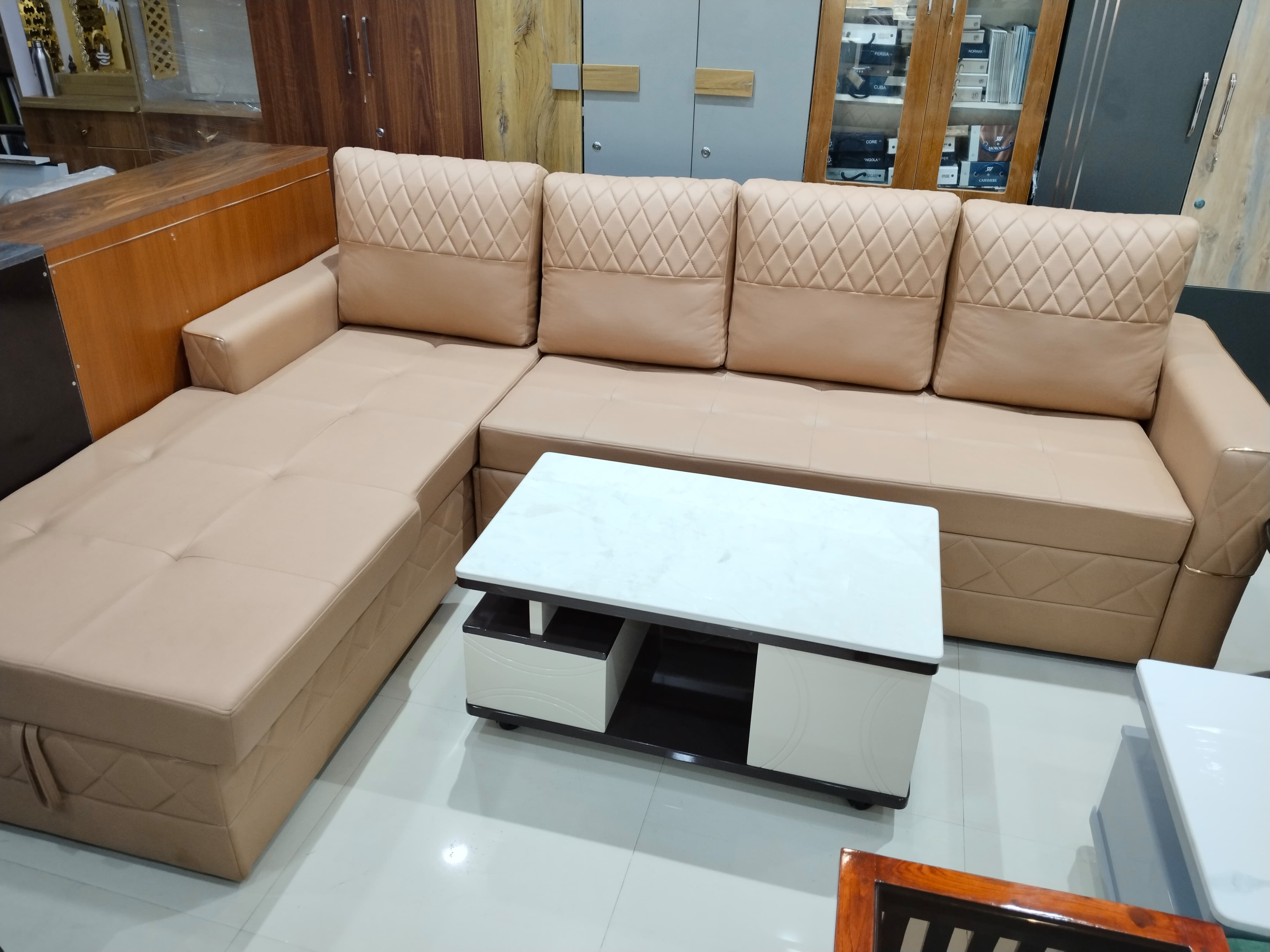 Luxurious Comfort: L-Shaped Sofa Set - Image 3