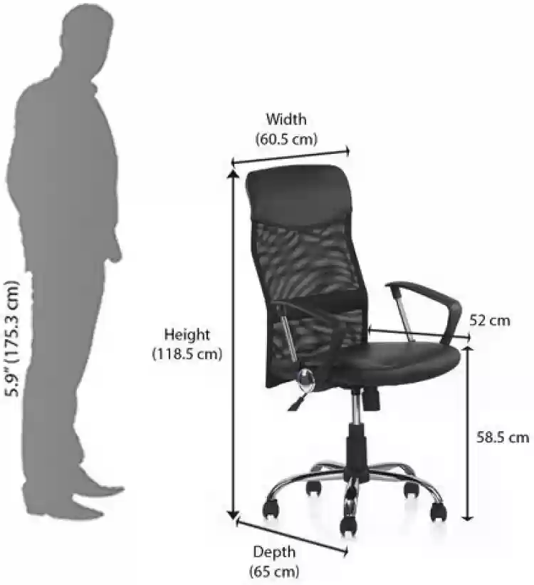 Nilkamal Acqua Revolving Chair (high back) - Image 3