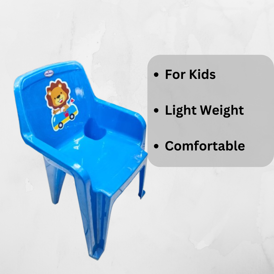 Fun and Functional: Colorful Kids' Chair with Cute Design(Blue) - Image 2