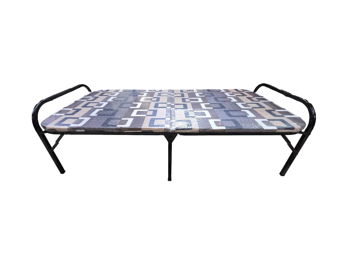 6ft x 3ft Foldable Cot with Cushion