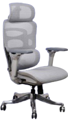 EliteErgo High-Back Mesh Executive Chair – Adjustable Headrest & 4D Armrests