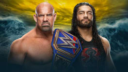 Affiche Goldberg vs Roman Reigns WrestleMania 36