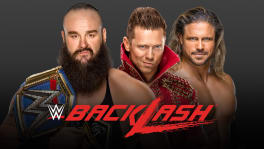 Affiche Backlash 2020 Braun Strowman contre The Miz et John Morrison