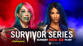 Affiche Raw Women’s Champion Asuka vs. SmackDown Women’s Champion Sasha Banks Survivor Series 2020