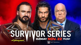 Affiche WWE Champion Drew McIntyre to battle Universal Champion Roman Reigns Survivor Series 2020