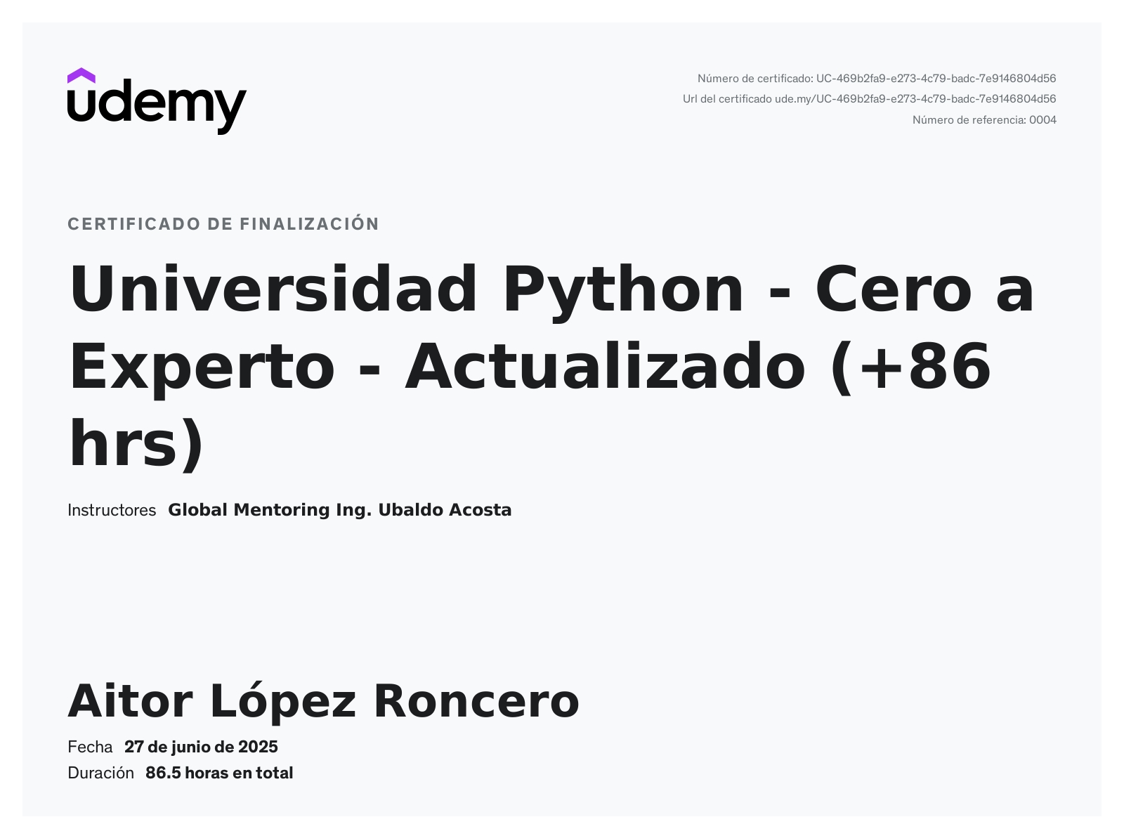 Python - Cero a Experto