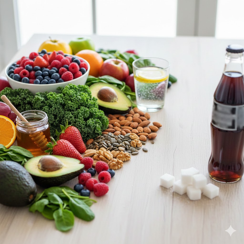 diet free of refined sugar