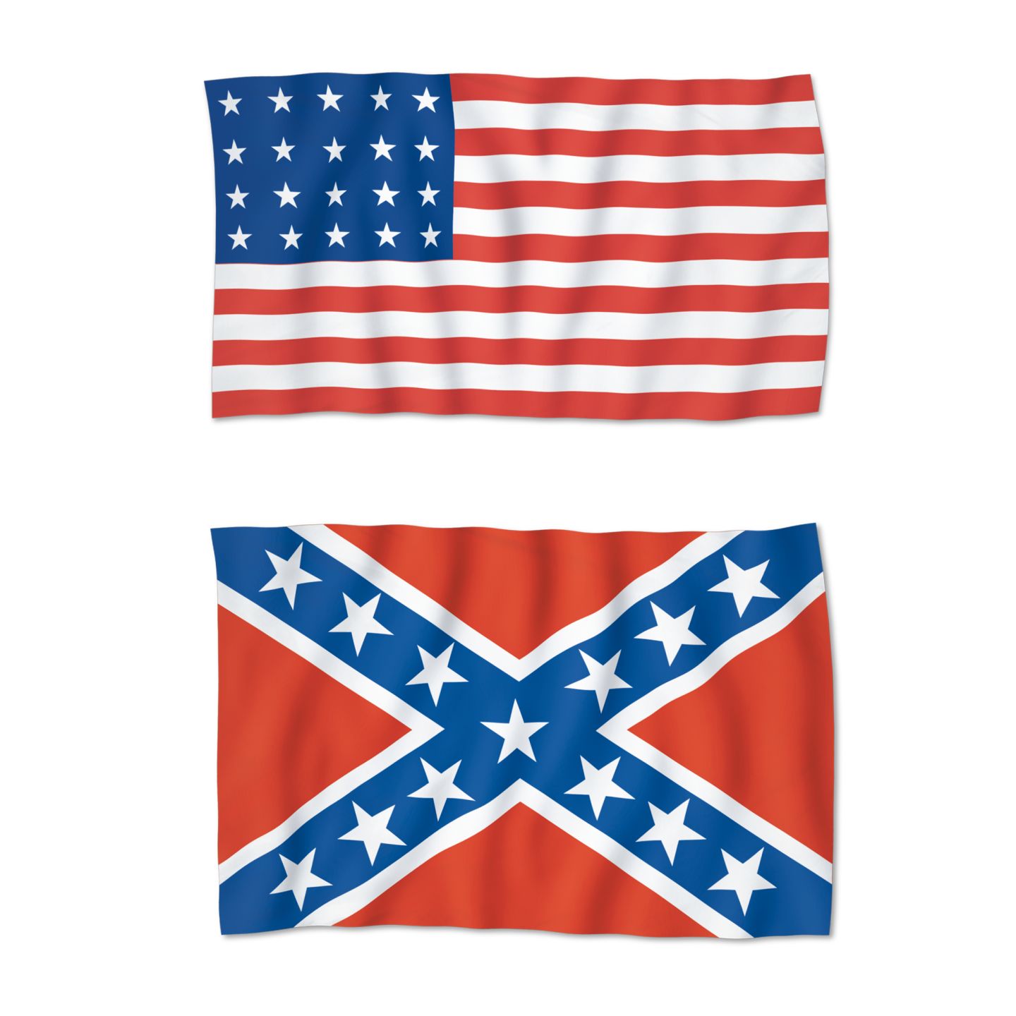 US Civil War Flags Union And Confederate Flags DK Find Out