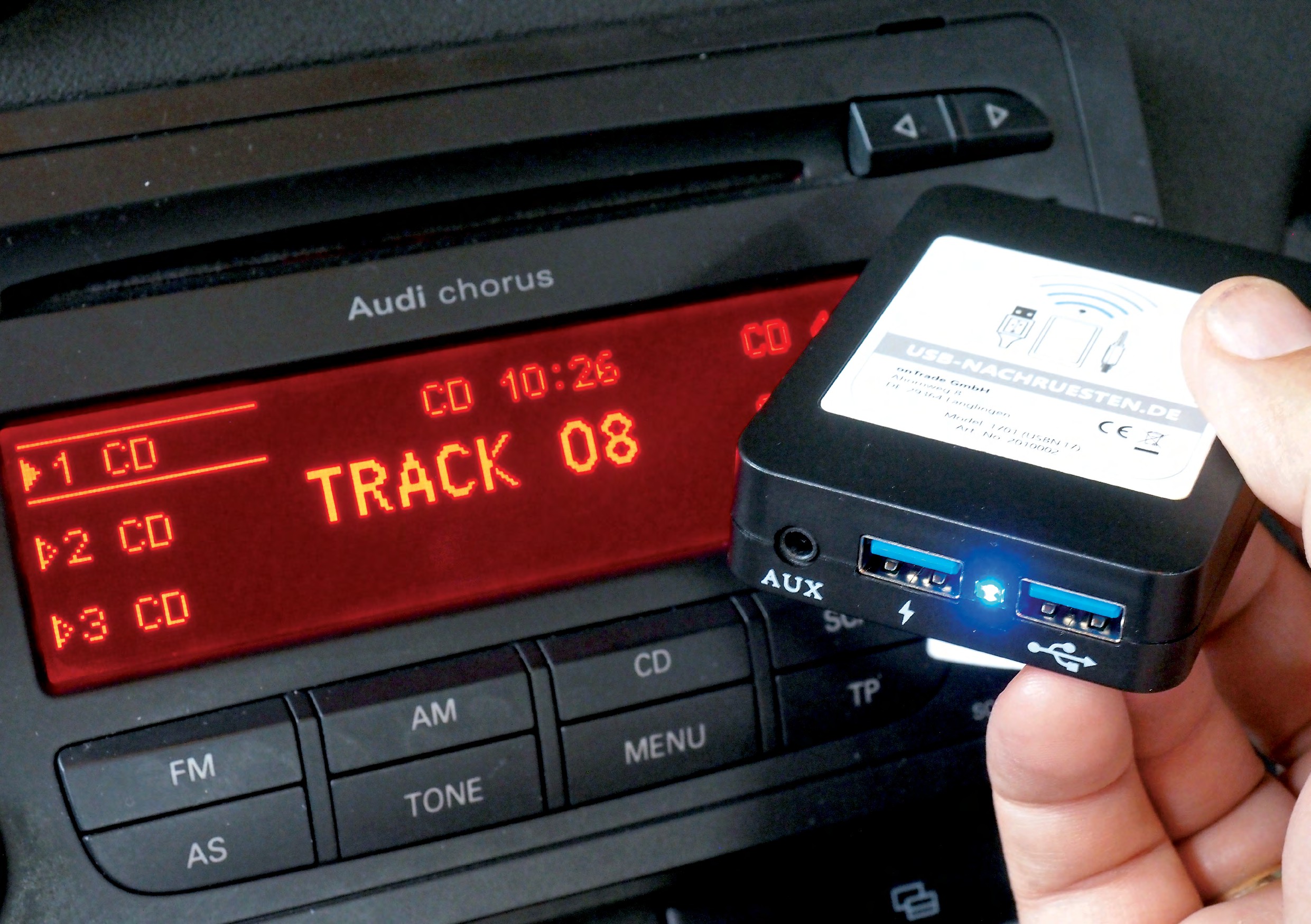 USB-Einbaubuchse zum Nachrüsten Auto Radio