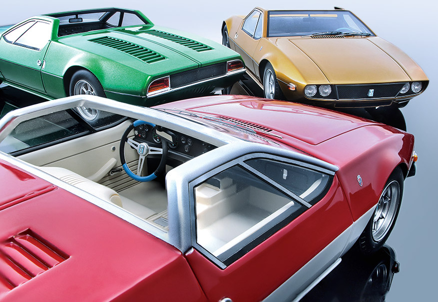 Tecnomodel 1:18 De Tomaso Mangusta Spyder Año de construcción 1966 Azul claro metálico TM18-269D