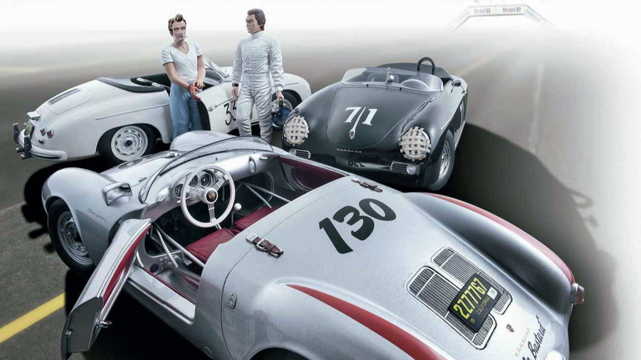 Porsche 356 Speedster \u0026 550 Spyder von KK-Scale in 1:12 – Kings of Cool |  MODELLFAHRZEUG, image size:1262x710