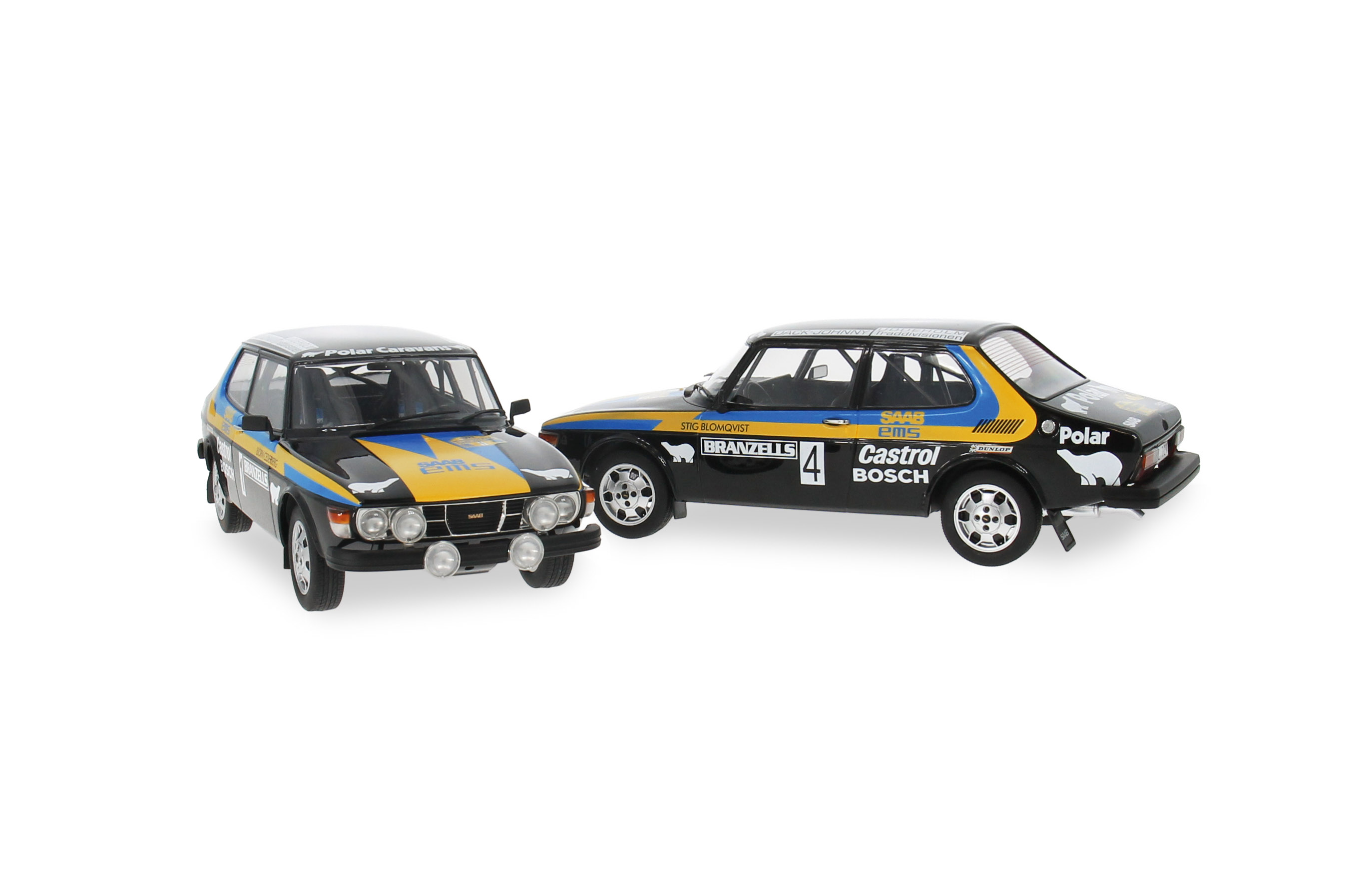 Tecnomodel 1/18 – Saab 99 Turbo Swedish Rally 1981 #3 Blomqvist (Résine)