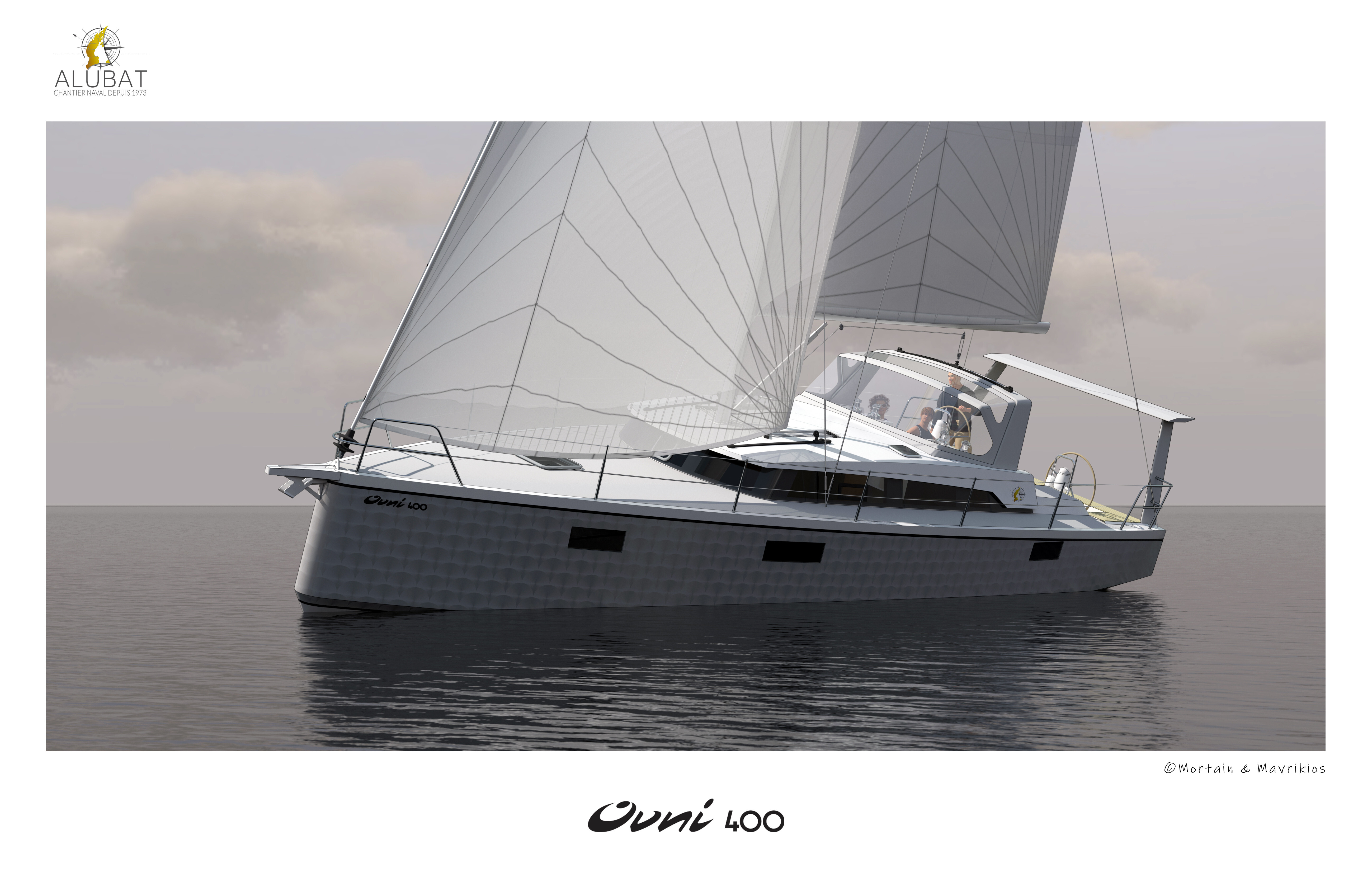 Boatbuilding: Ovni 400: new shapes, new colours