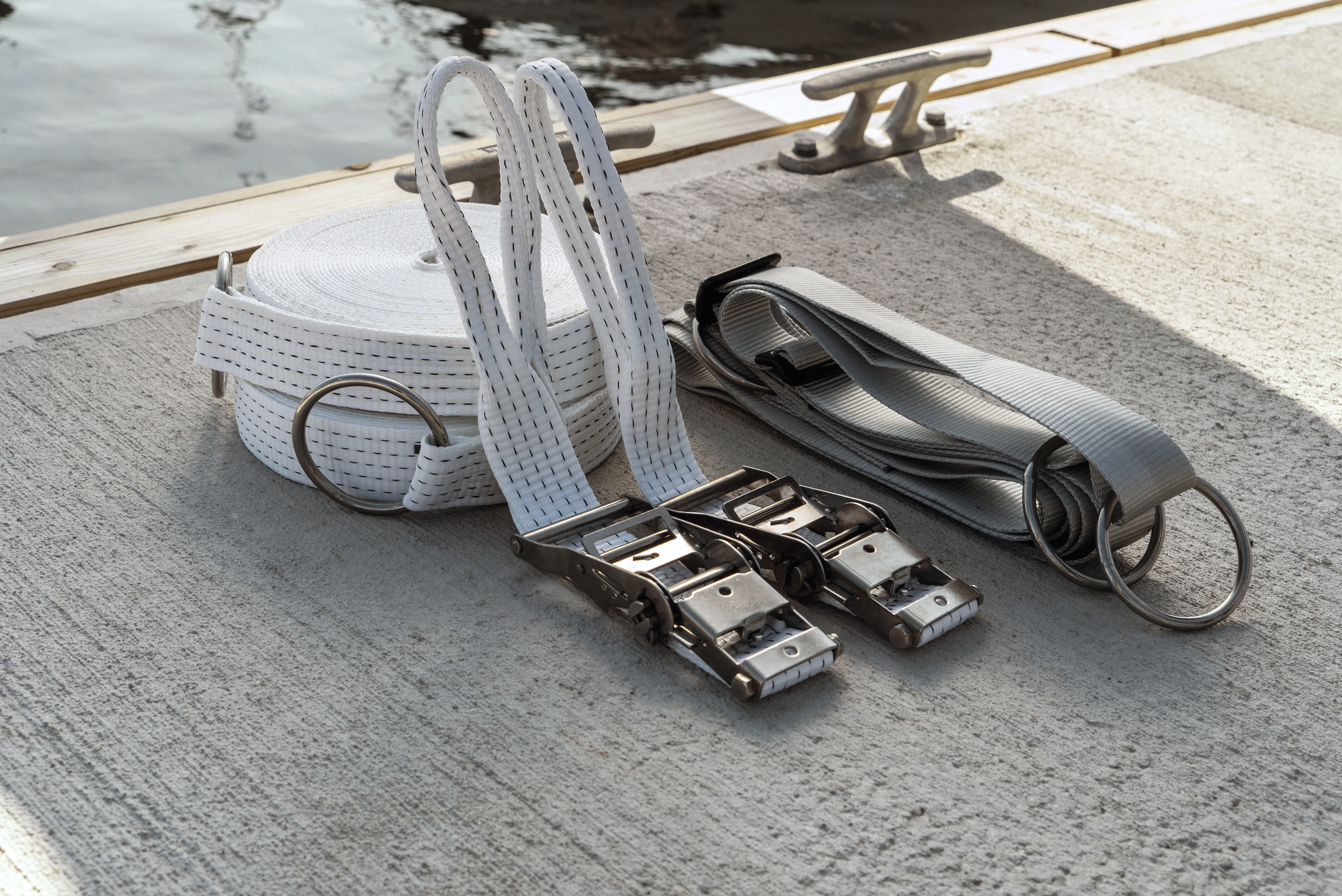 Mooring manoeuvre with a safety line: parking aid for the box in