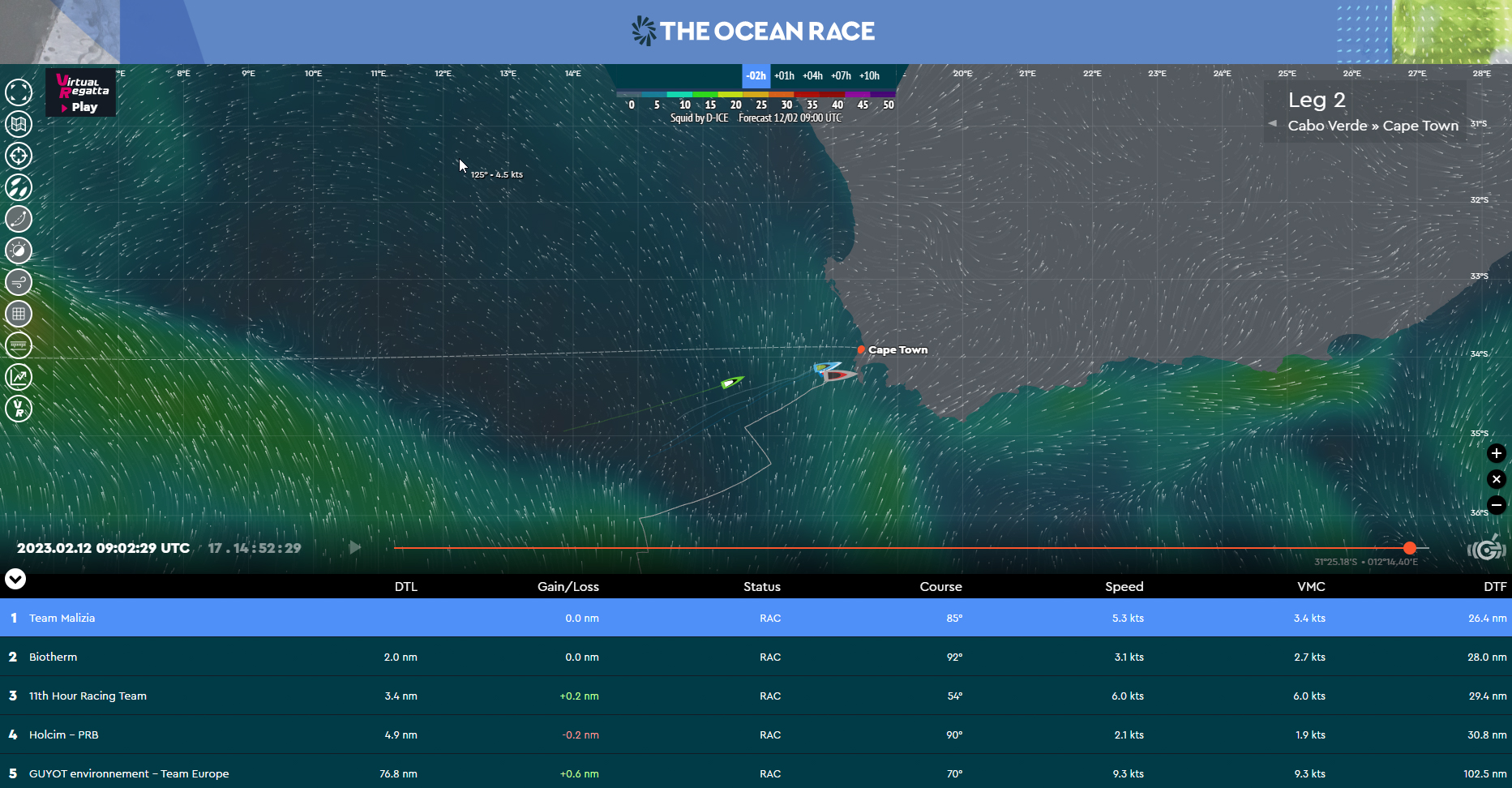 Ocean Race 2023 Live Tracking