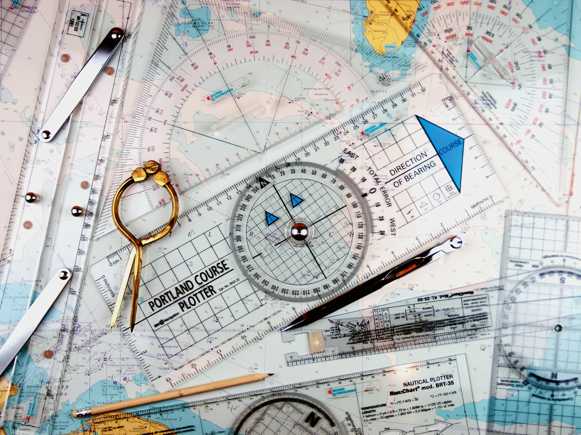 Règle Parallèle De Navigation - 45 Cm Transparente - Chaîne En Aluminium Pour Alignement Précis - Pour Cartographie Et Dessin Technique - 8