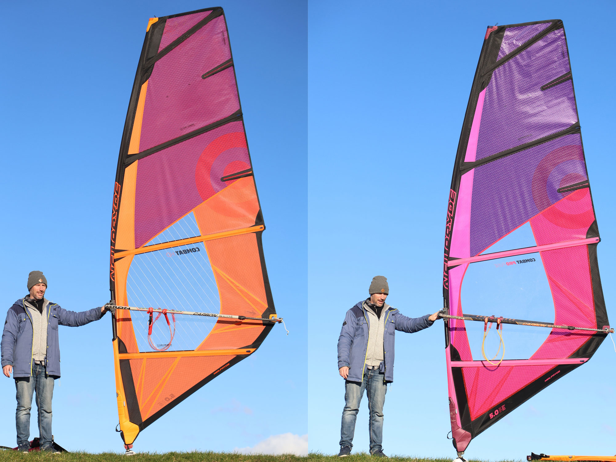Wave sail 2026: NeilPryde Combat HD vs NeilPryde Combat Pro Fuse 