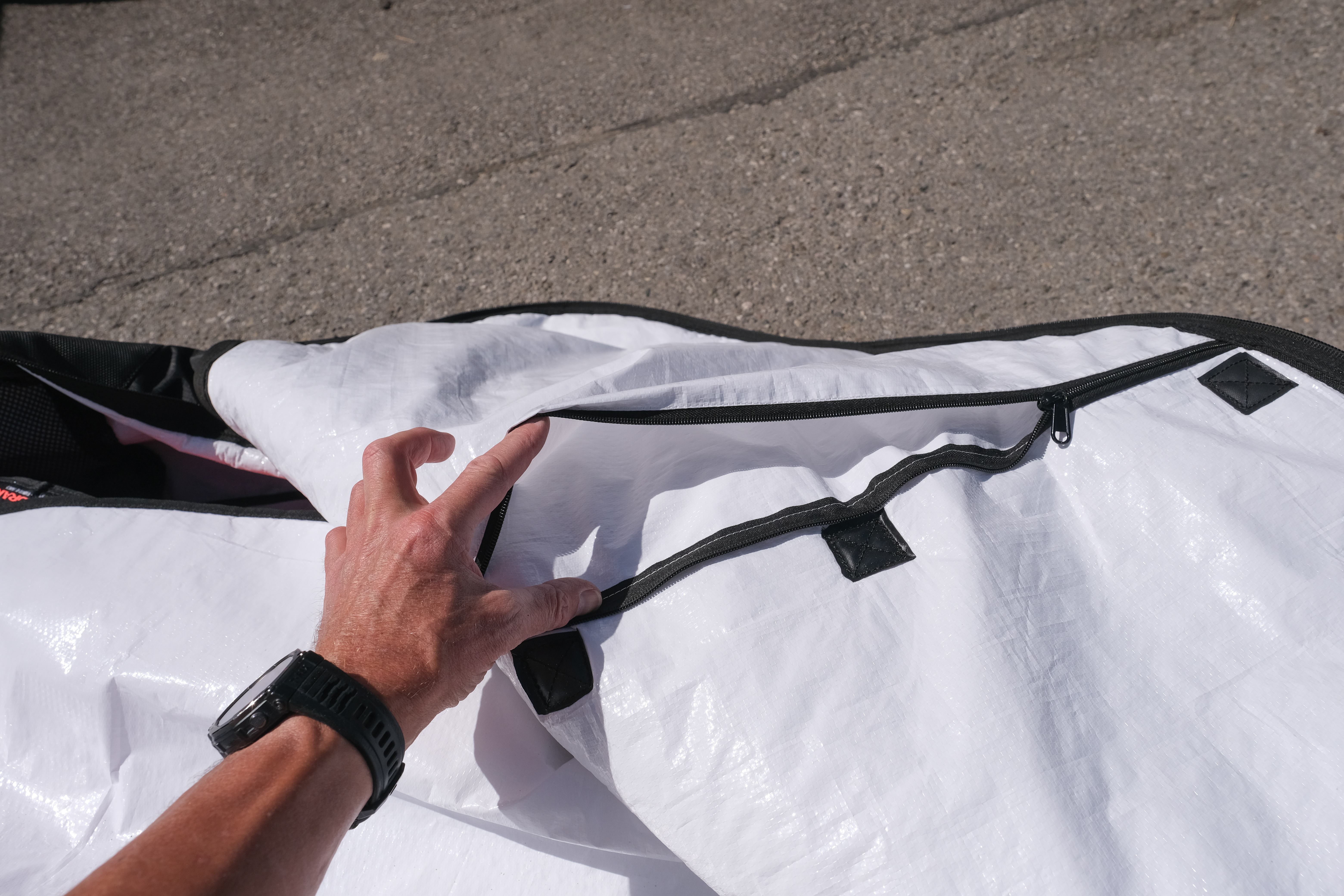 Tried out: New NeilPryde board bag with retractable stowage tube