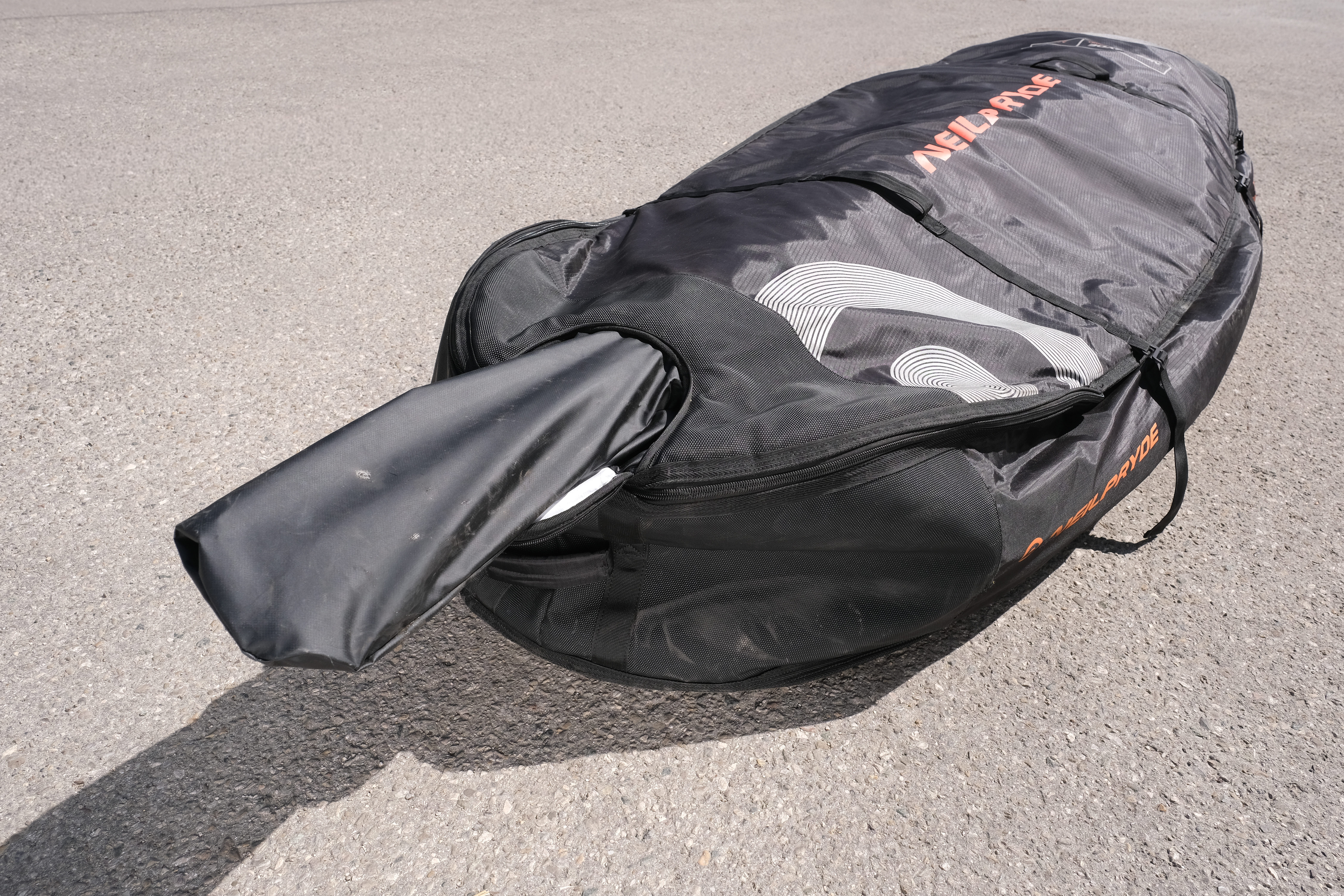 Tried out: New NeilPryde board bag with retractable stowage tube