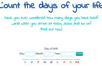 Count the days of your life