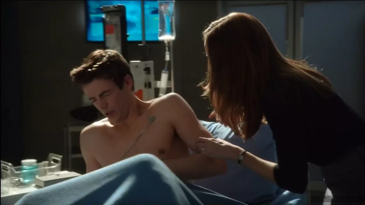 Grant Gustin chest