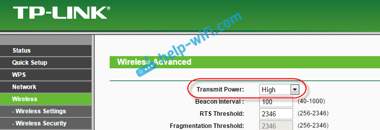 Настройка мощности сигнала на Tp-Link