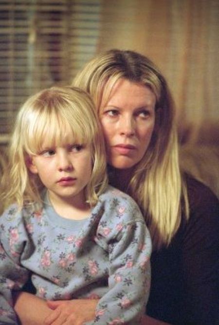 Chloe Greenfield as Lilly and actress Kim Basinger as Stephanie in the 2002 semi autobiographical movie, 8 Mile