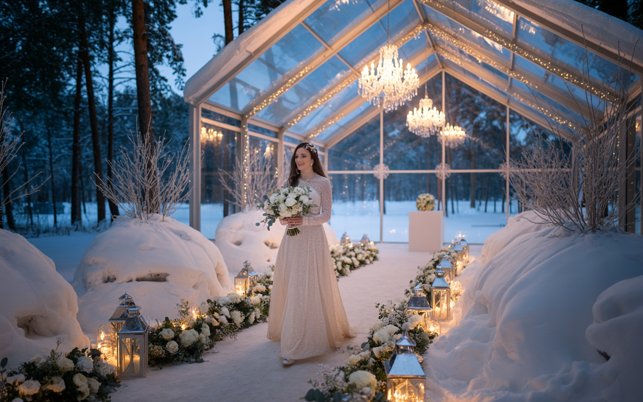 Inspirations pour un mariage en hiver féérique
