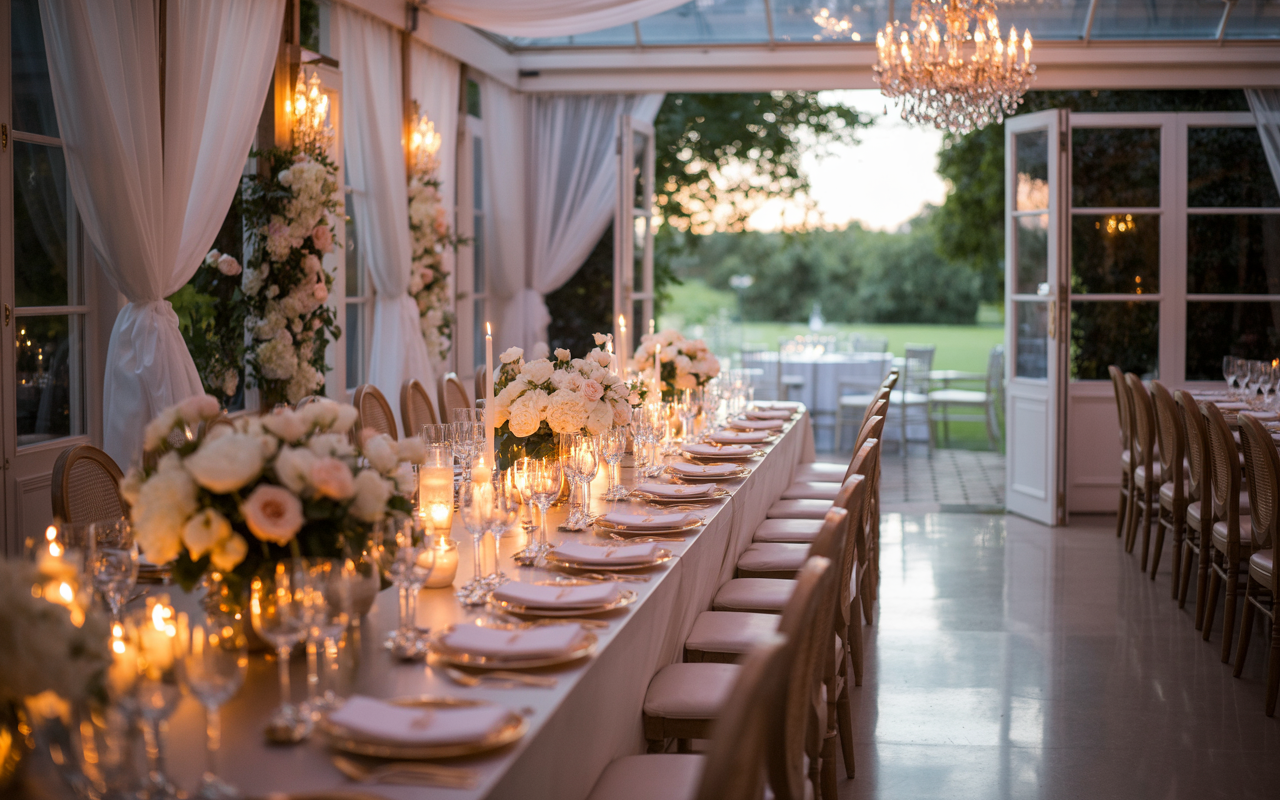 Inspirations pour un mariage romantique