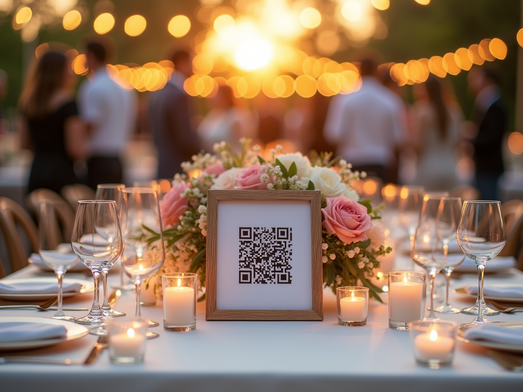 Comment intégrer le QR Code photo à la décoration de votre mariage