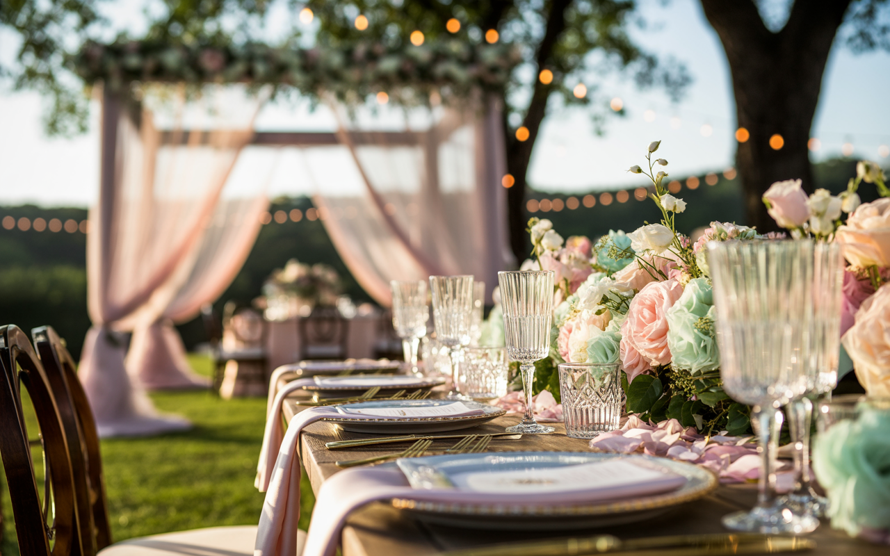 Inspirations pour un mariage pastel et doux