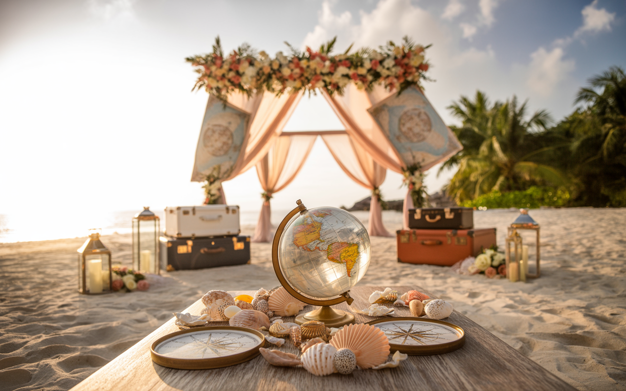 Inspirations pour un mariage sur le thème du voyage