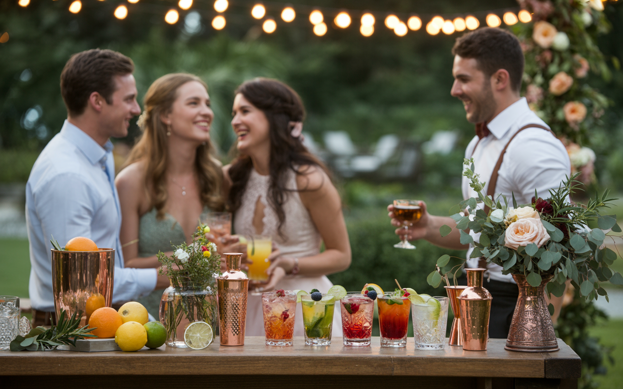 Le guide du bar à cocktails de mariage : comment le créer et le réussir