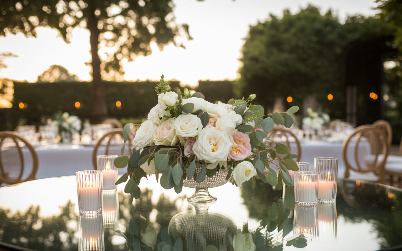 Les plus belles idées de centres de table floraux pour votre mariage