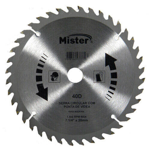 disco videa 7 1/4 40 dentes
