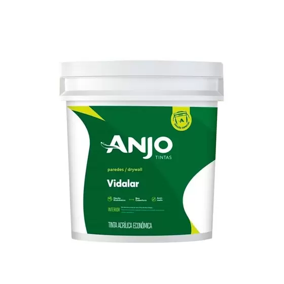 tinta acrilica fosca vidalar 18 litros