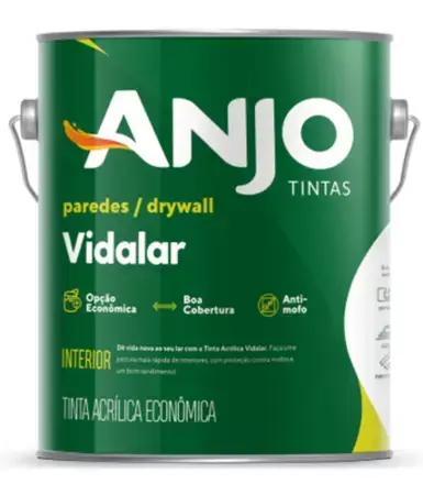 tinta acrilica fosca vidalar 3,6 litros