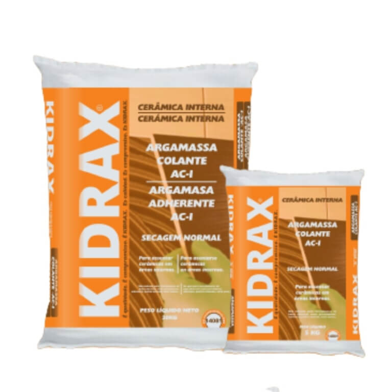 argamassa colante ac1 20kg kidrax 