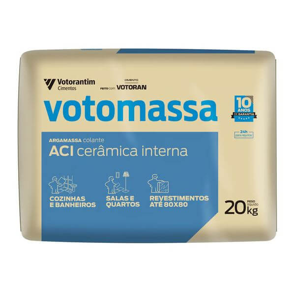 argamassa colante ac1 20kg votoran